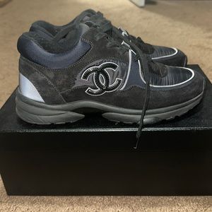 Chanel Trainers Black Size 39 (Reflective lining)Pristine Condition